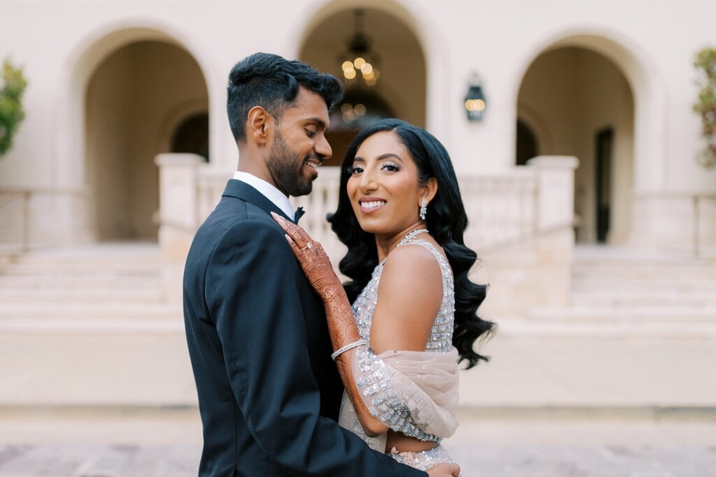 Sneha and Deepan celebrated their love and shared culture in a vibrant South Indian Tamil Wedding at The Club at Ruby Hill in Pleasanton, CA.