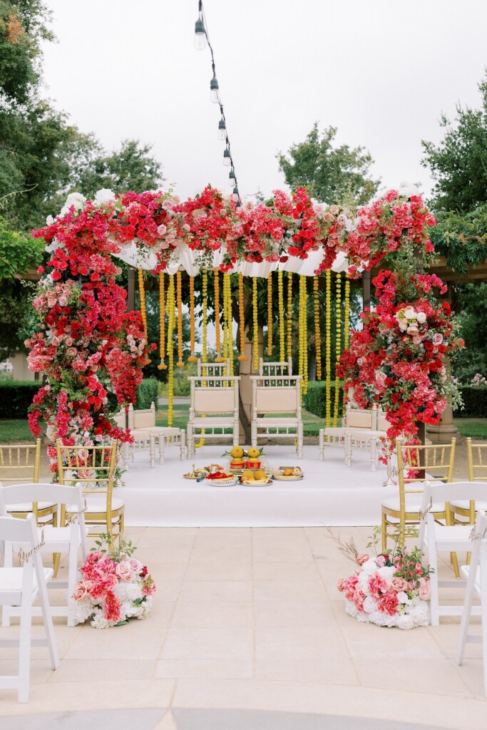 Sneha and Deepan celebrated their love and shared culture in a vibrant South Indian Tamil Wedding at The Club at Ruby Hill in Pleasanton, CA.