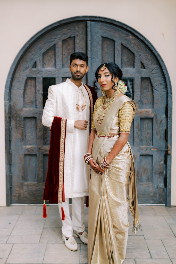 Sneha and Deepan celebrated their love and shared culture in a vibrant South Indian Tamil Wedding at The Club at Ruby Hill in Pleasanton, CA.