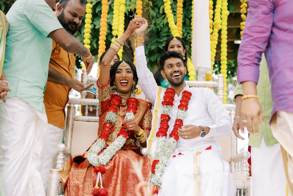 Sneha and Deepan celebrated their love and shared culture in a vibrant South Indian Tamil Wedding at The Club at Ruby Hill in Pleasanton, CA.